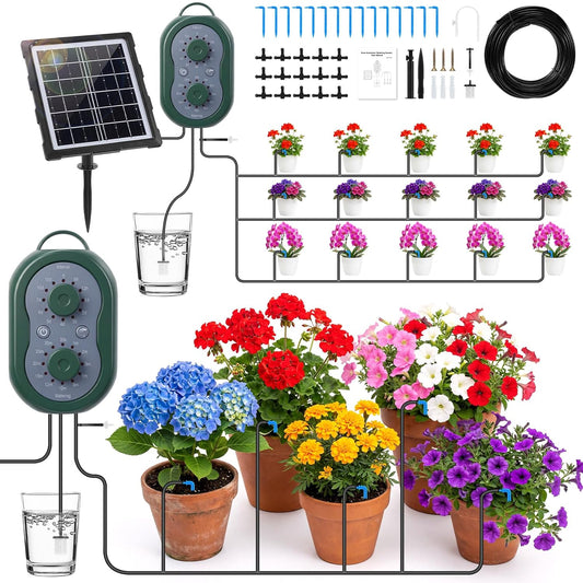 Kit d'arrosage goutte à goutte – 30 Pots, 3W
